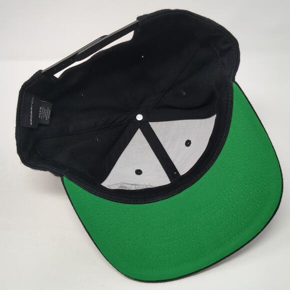 The Bump Stop Snapback Cap Black One Size Adjustable Embroidered Sport-Tek - Picture 7 of 9